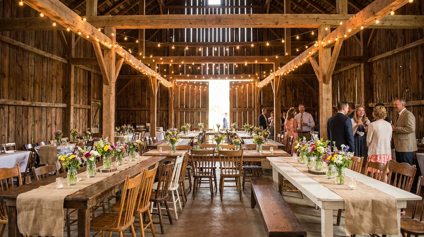 Barn Wedding Seating Layout: Rustic Charm Meets Function