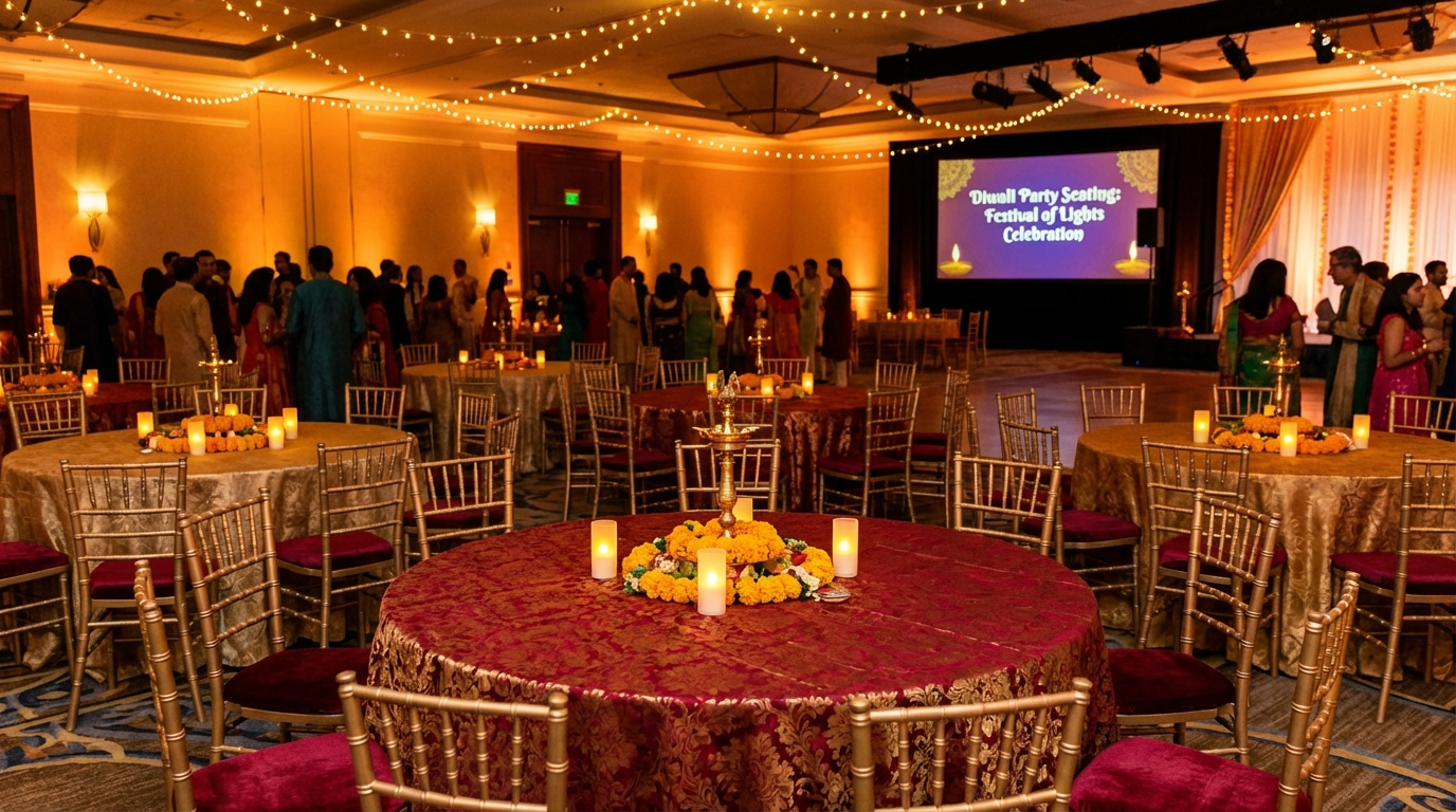 Diwali Party Seating: Festival of Lights Celebration