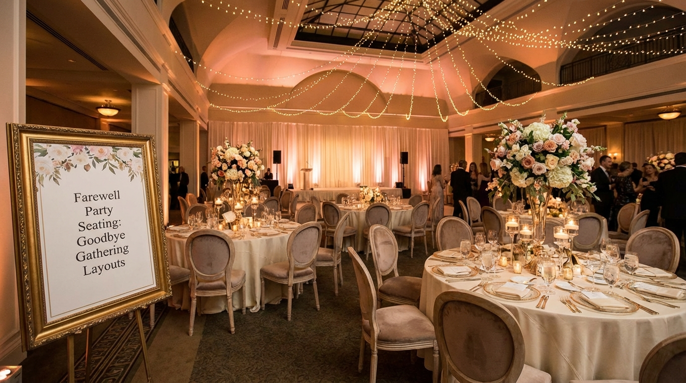 Farewell Party Seating: Goodbye Gathering Layouts