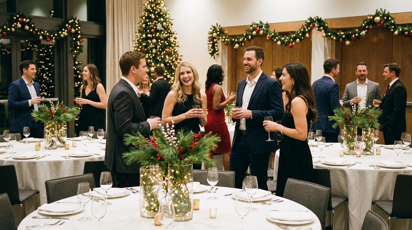 Holiday Party Seating: Office & Private Event Layouts