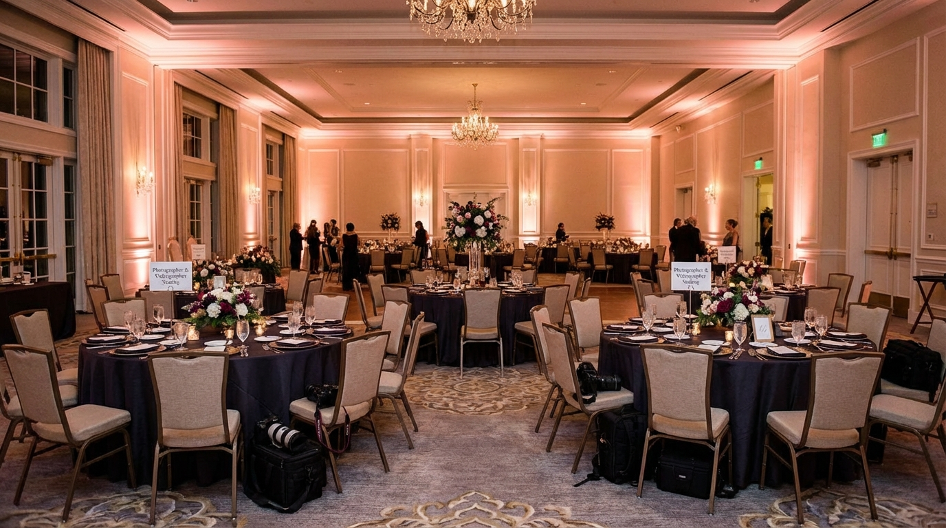 Photographer & Videographer Seating at Events